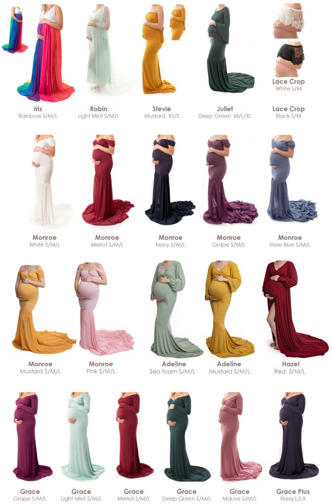 Maternity Gowns for Client Use