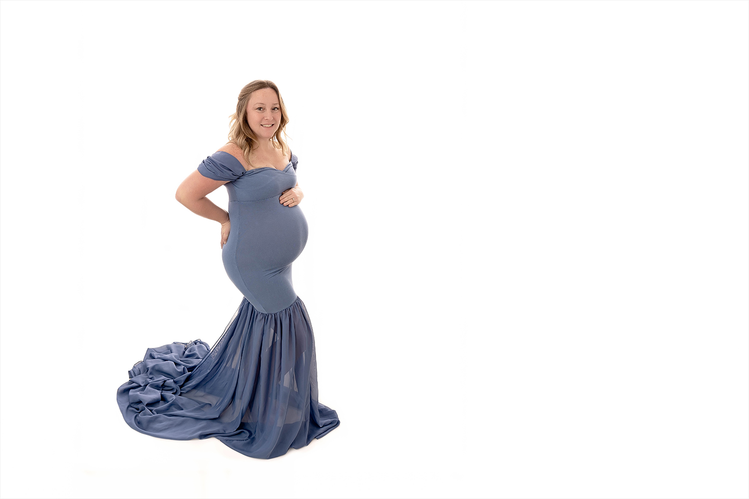 The Icon Maternity & Nursing Dress in Midnight Blue - hautemama