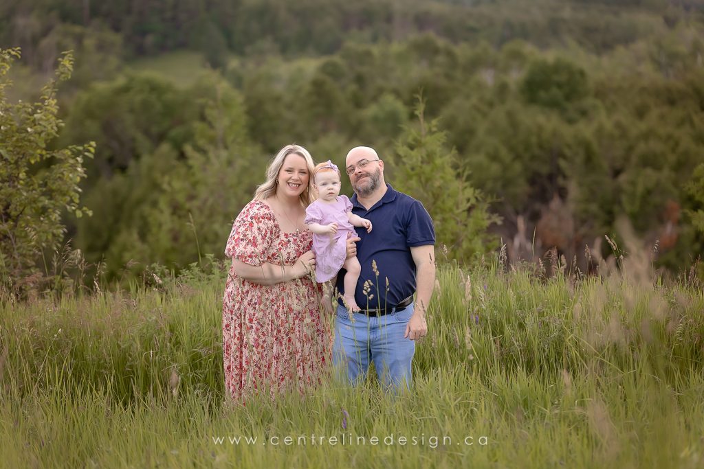 family photo with baby girl