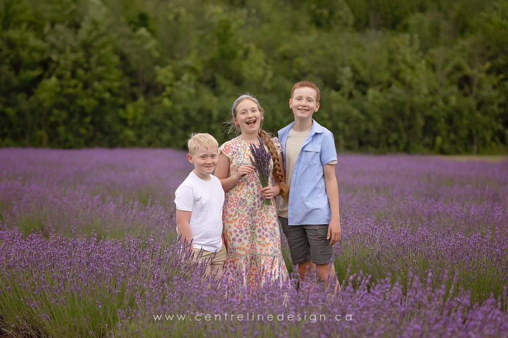 Siblings in Lavender field