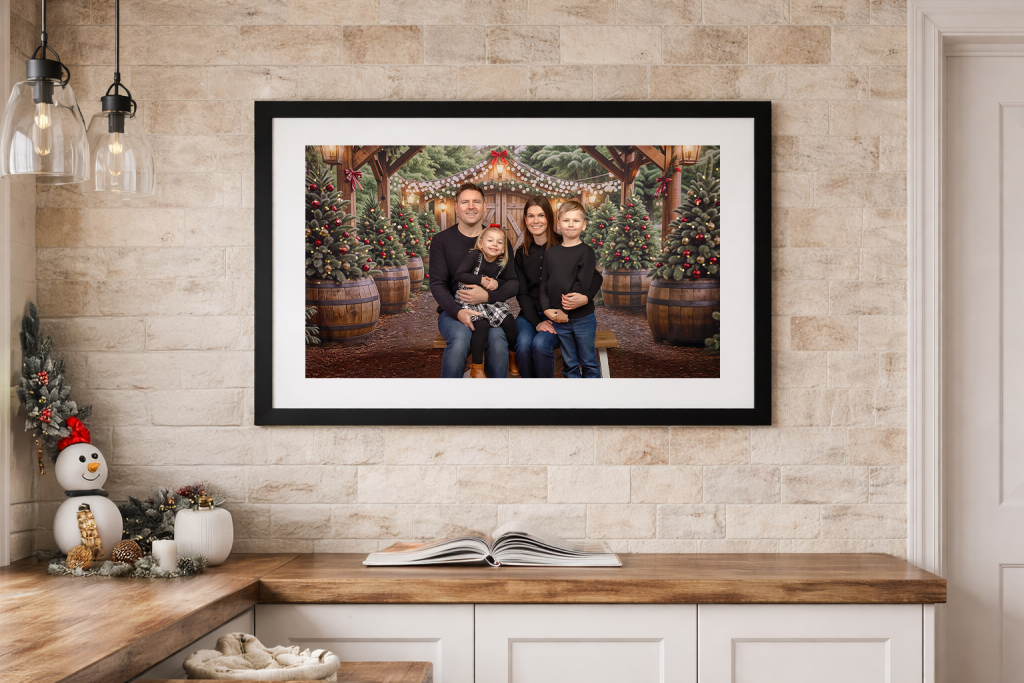 Christmas Family photo in Kitchen